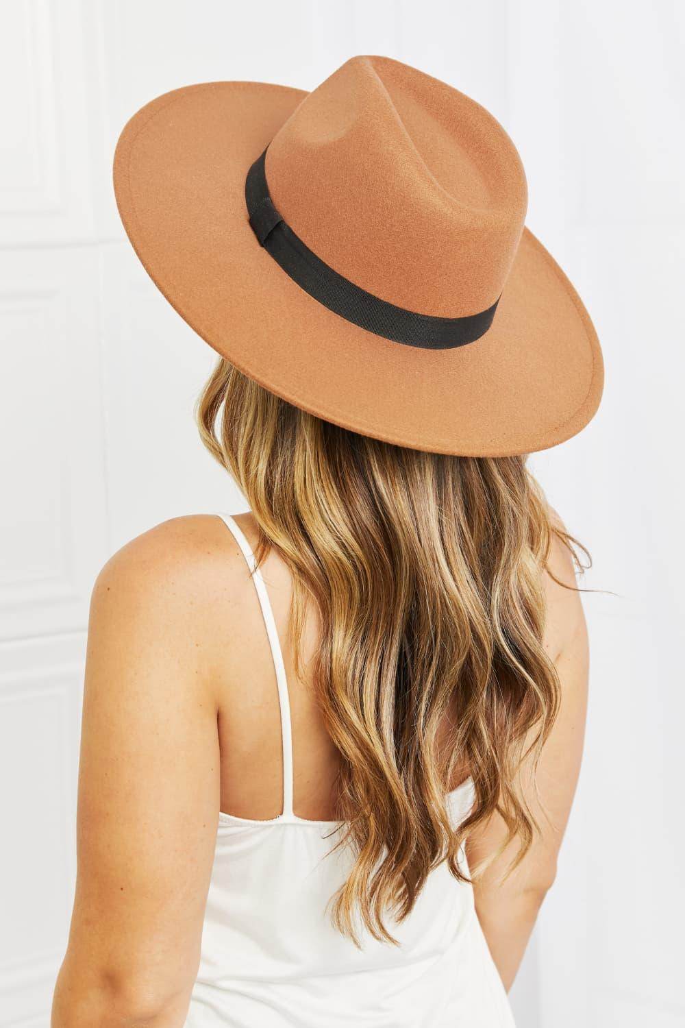 Fame Enjoy The Simple Things Fedora Hat for Women-2