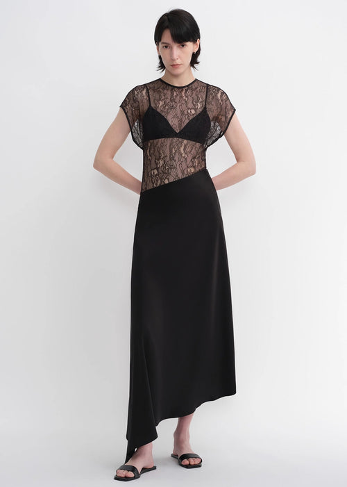 Asymmetric Acetate Fishtail Skirt | Salize