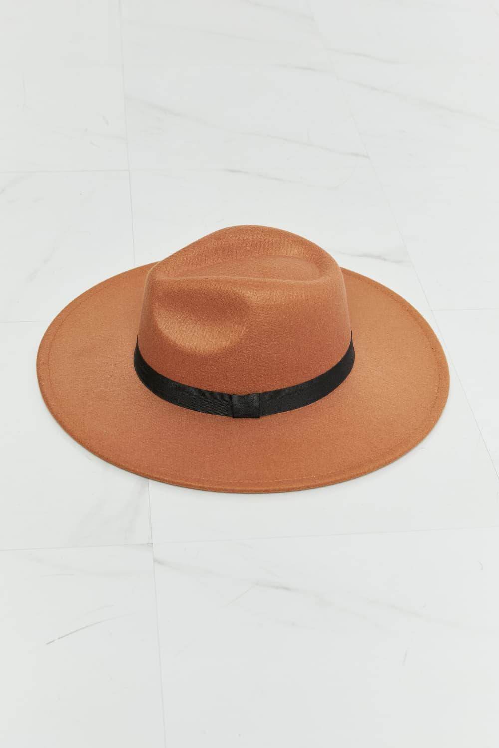 Fame Enjoy The Simple Things Fedora Hat for Women-3