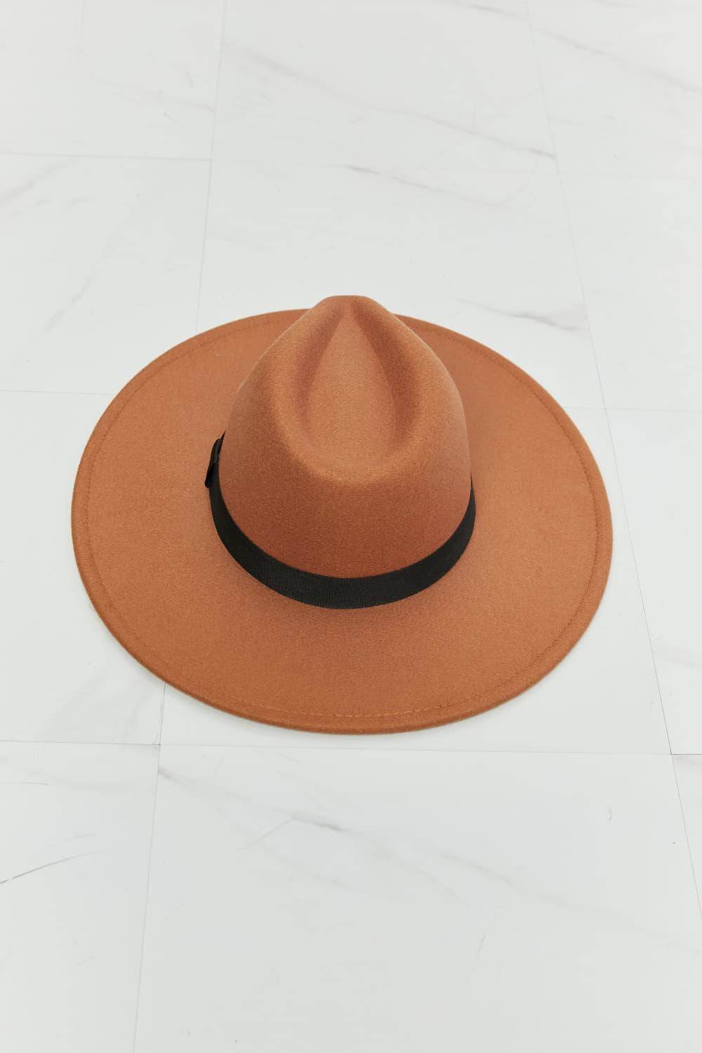 Fame Enjoy The Simple Things Fedora Hat for Women-4