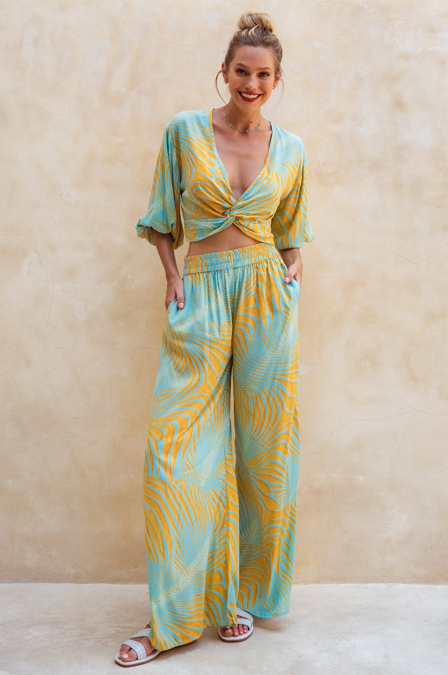 Fatima Wide Leg Pants (Sale)-4