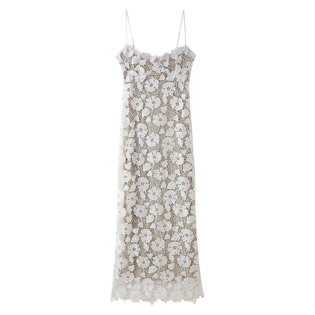 Summer Floral Lace Slim Elegant Dress
