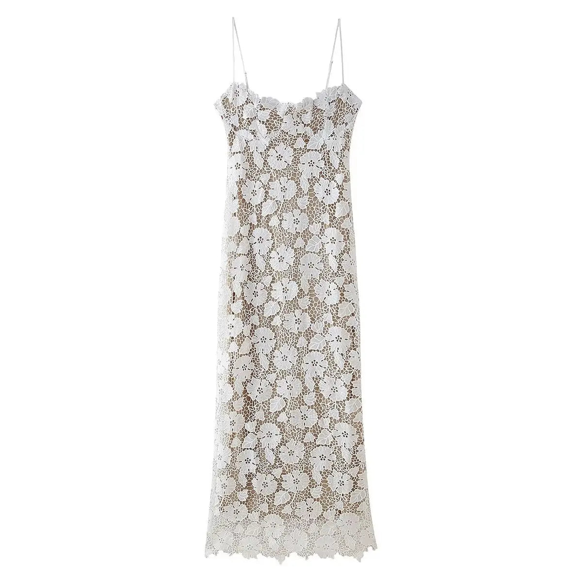 Summer Floral Lace Slim Elegant Dress