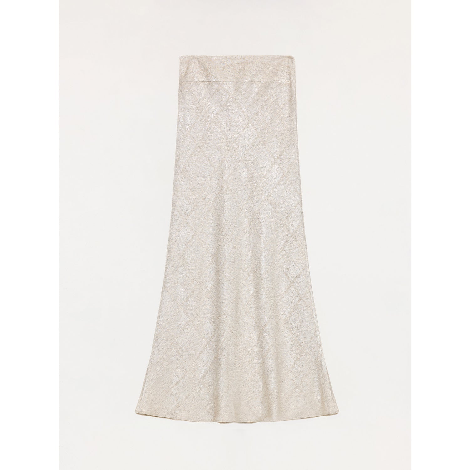 "Light and breezy" retro bias-cut linen blended straight fishtail maxi skirt-5