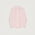 Cazadora camisa a rayas de jacquard Tencel deconstruida