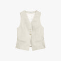 Linen Vest & Pleated Trouser Set – view 6 | Salize
