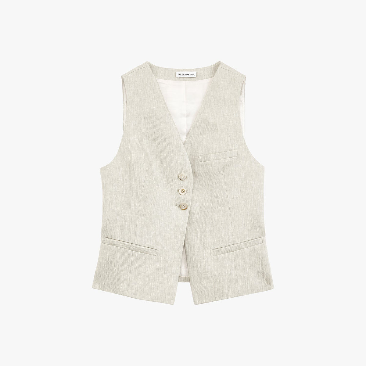 Linen Vest & Pleated Trouser Set – view 6 | Salize