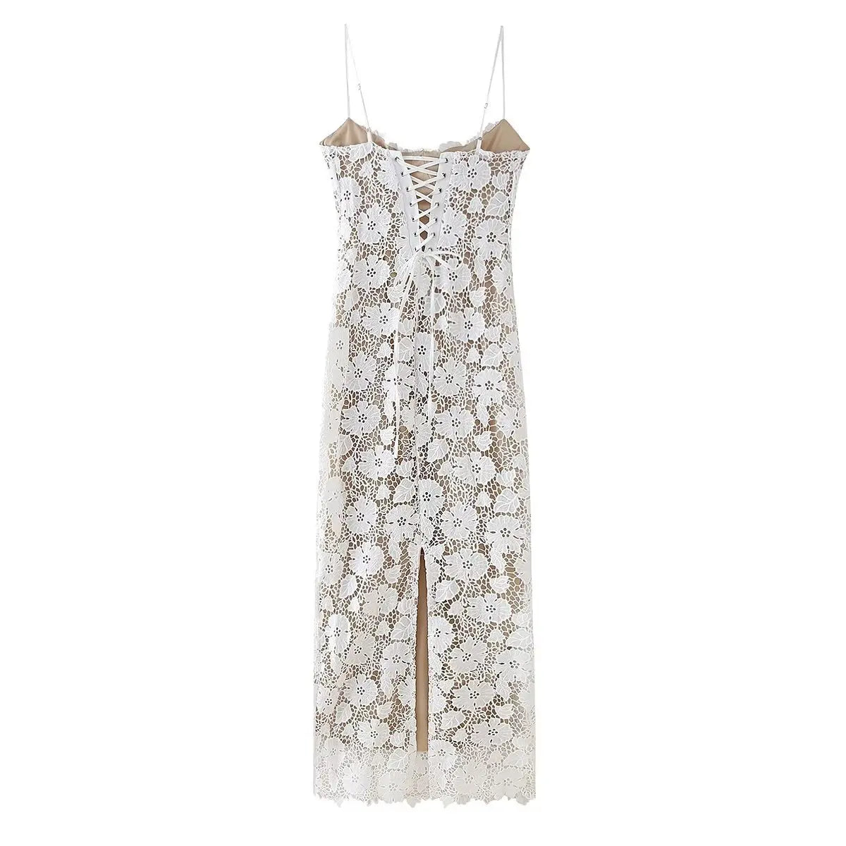 Summer Floral Lace Slim Elegant Dress