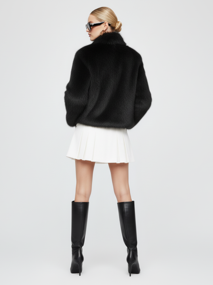 Faux Fur Jacket UPPER EAST SIDE ECO FASHION BYMANYC ® New York