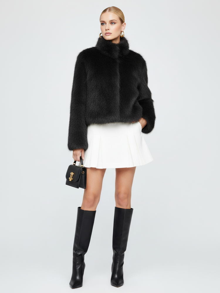 Faux Fur Jacket UPPER EAST SIDE ECO FASHION BYMANYC ® New York