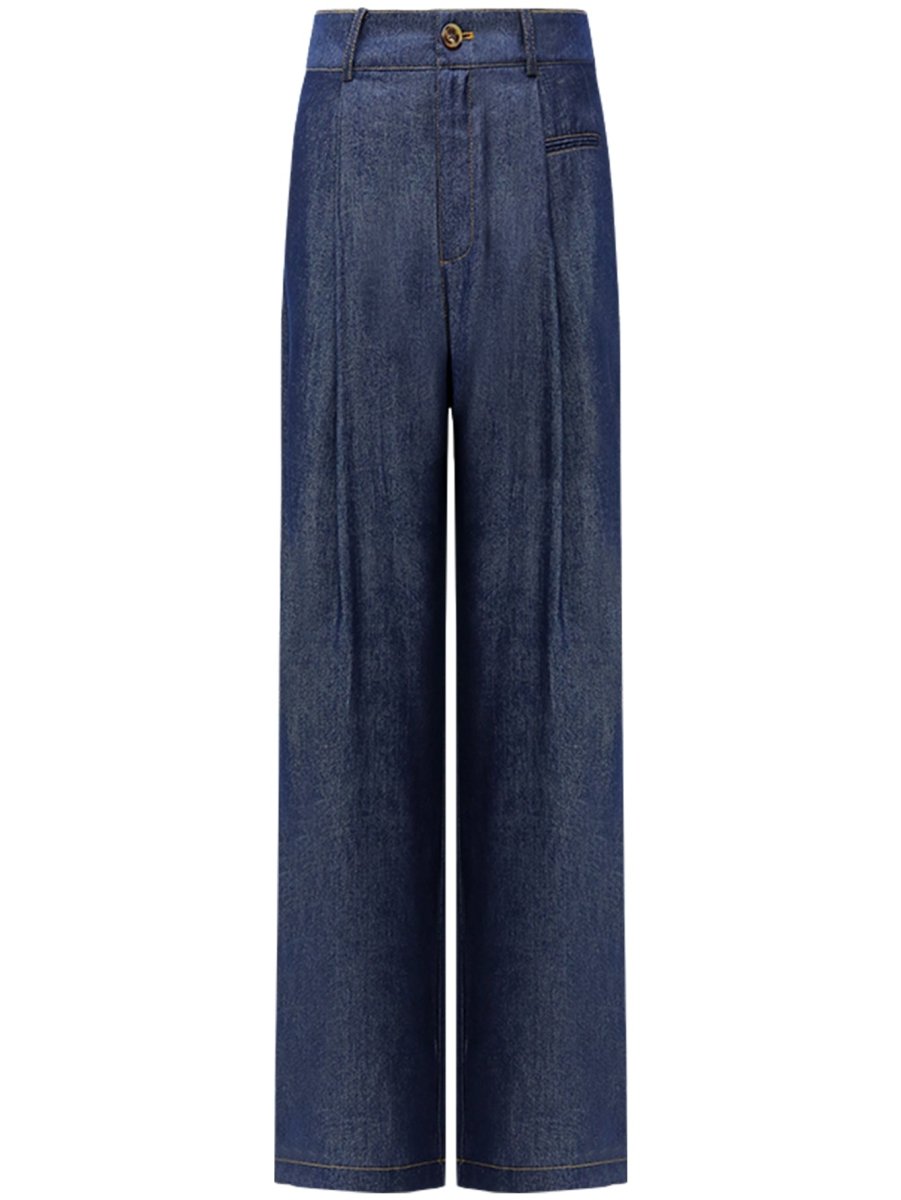 High Waisted Jeans in Navy-3