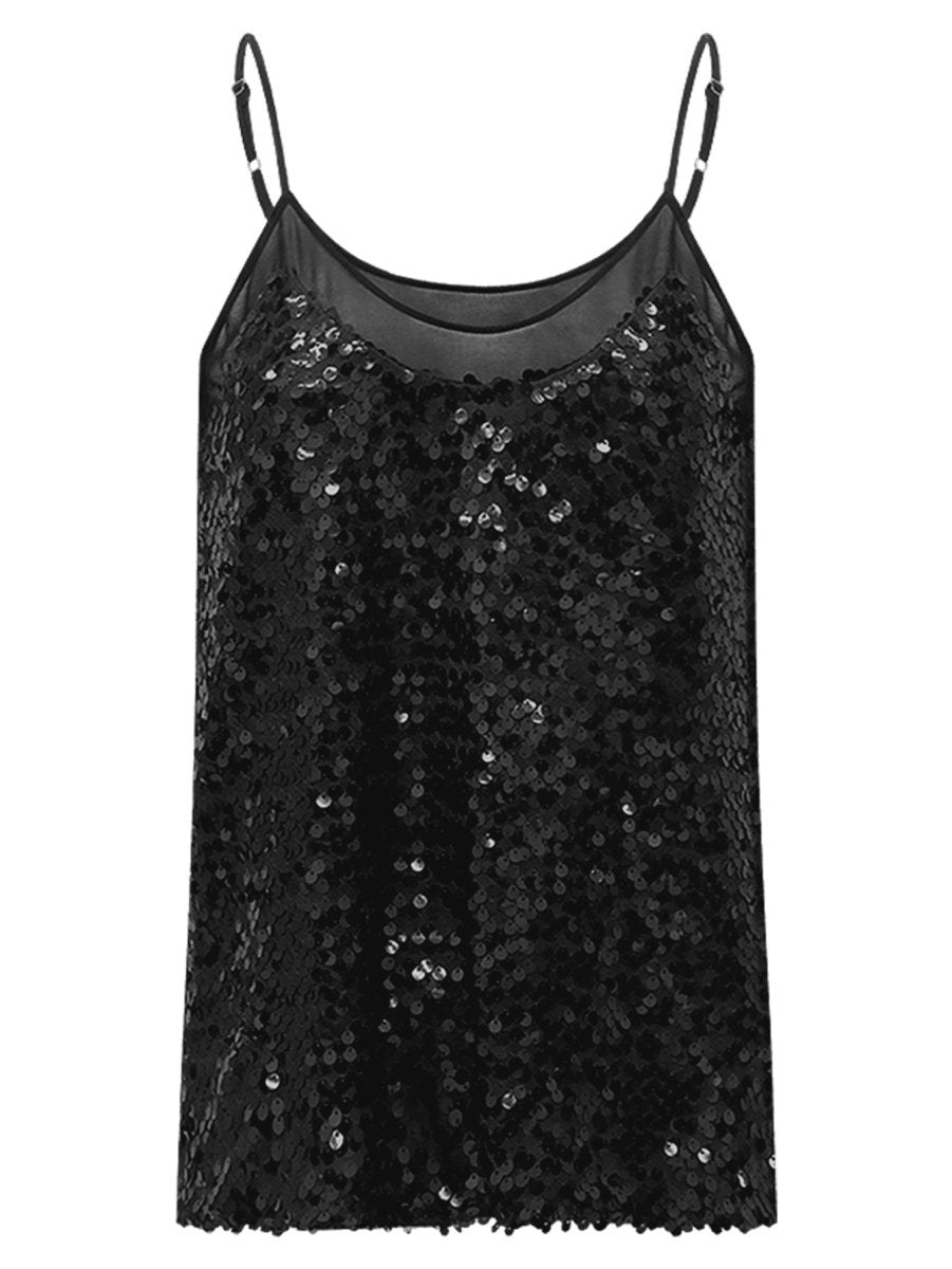 Sexy Glitter Sequin Camisole Top-3