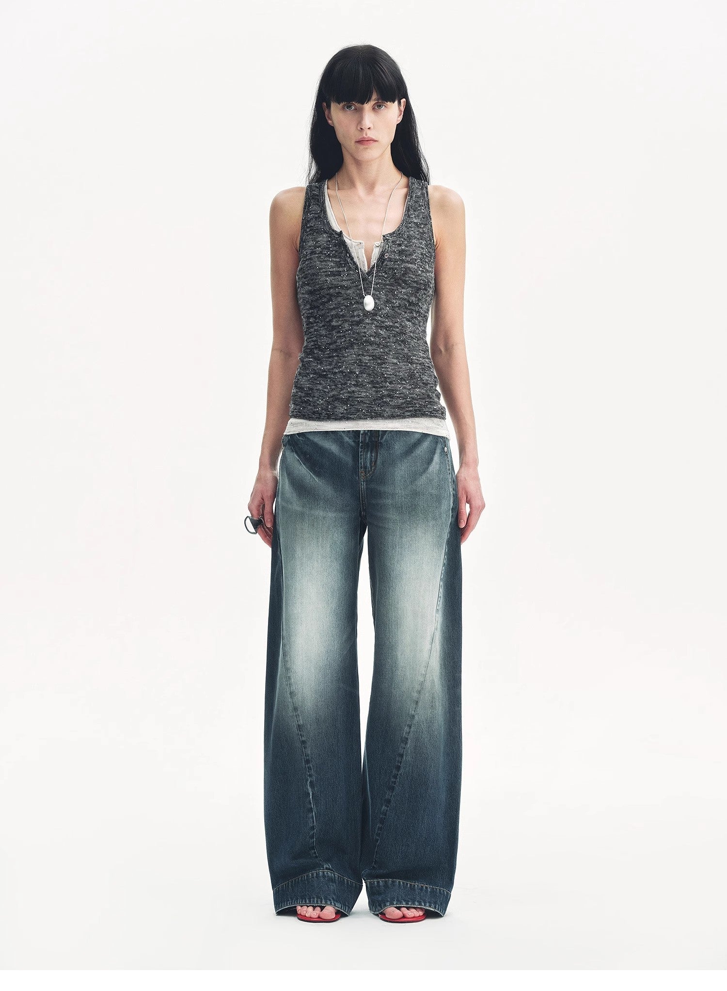 "Street Moments" Deconstructed Scimitar Straight Jeans Summer